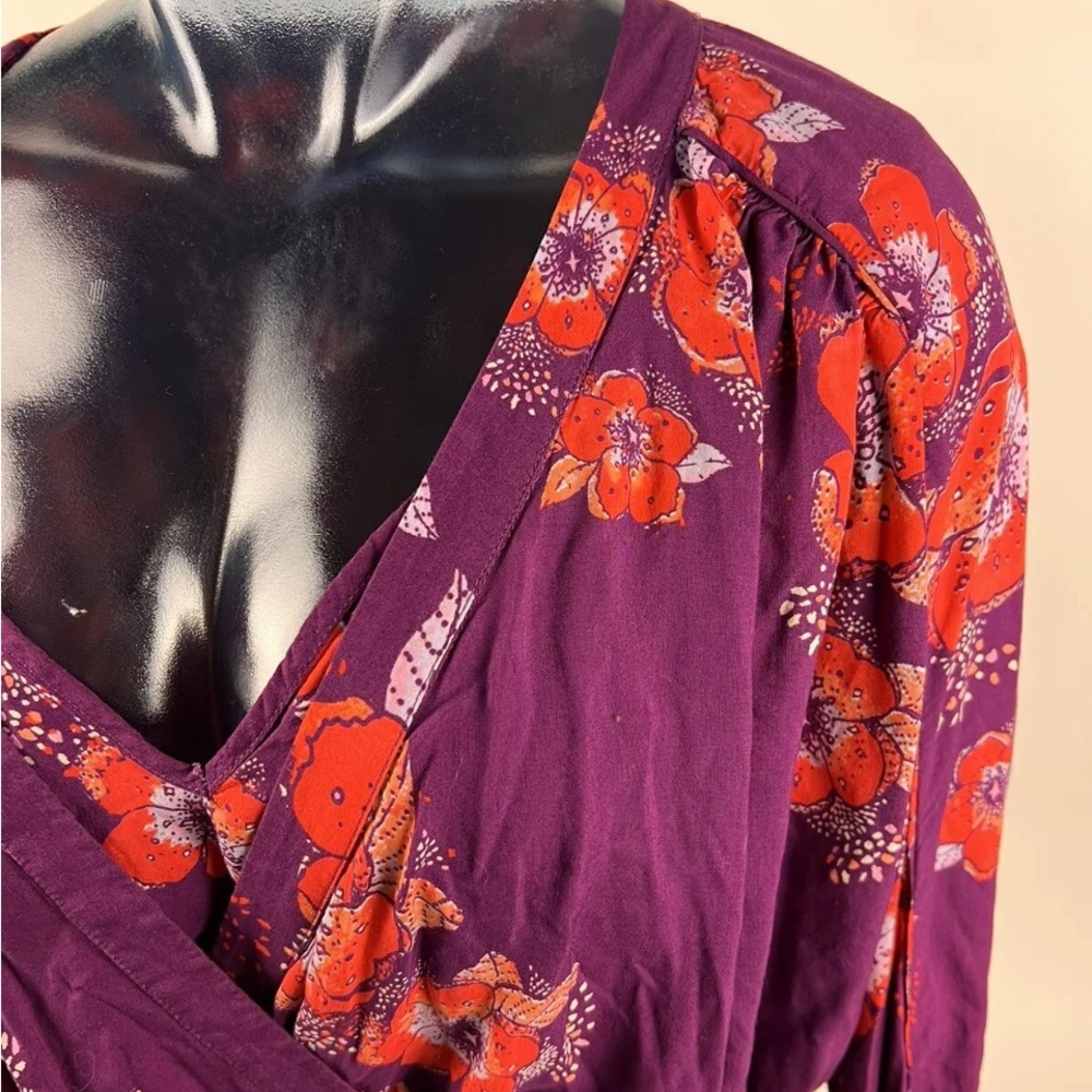 Free People Tuscan Dreams long sleeve tunic top EUC - Picture 6 of 8
